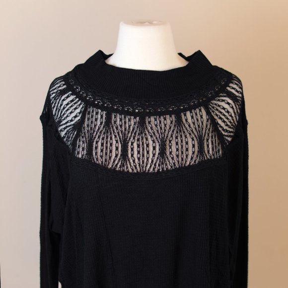 NEW Free People Lace Yoke Thermal - Picture 6 of 7
